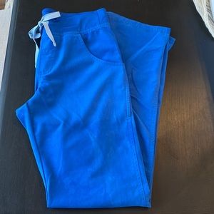 Womens Figs Scrubs Royal Blue XS Pants Cade Cargo